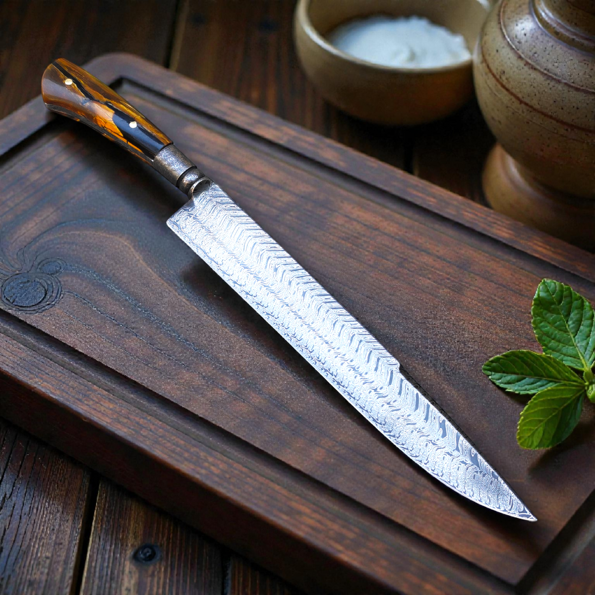 Aço Damasco – Edição Colecionador – Padrão turco – 9 Lâmina