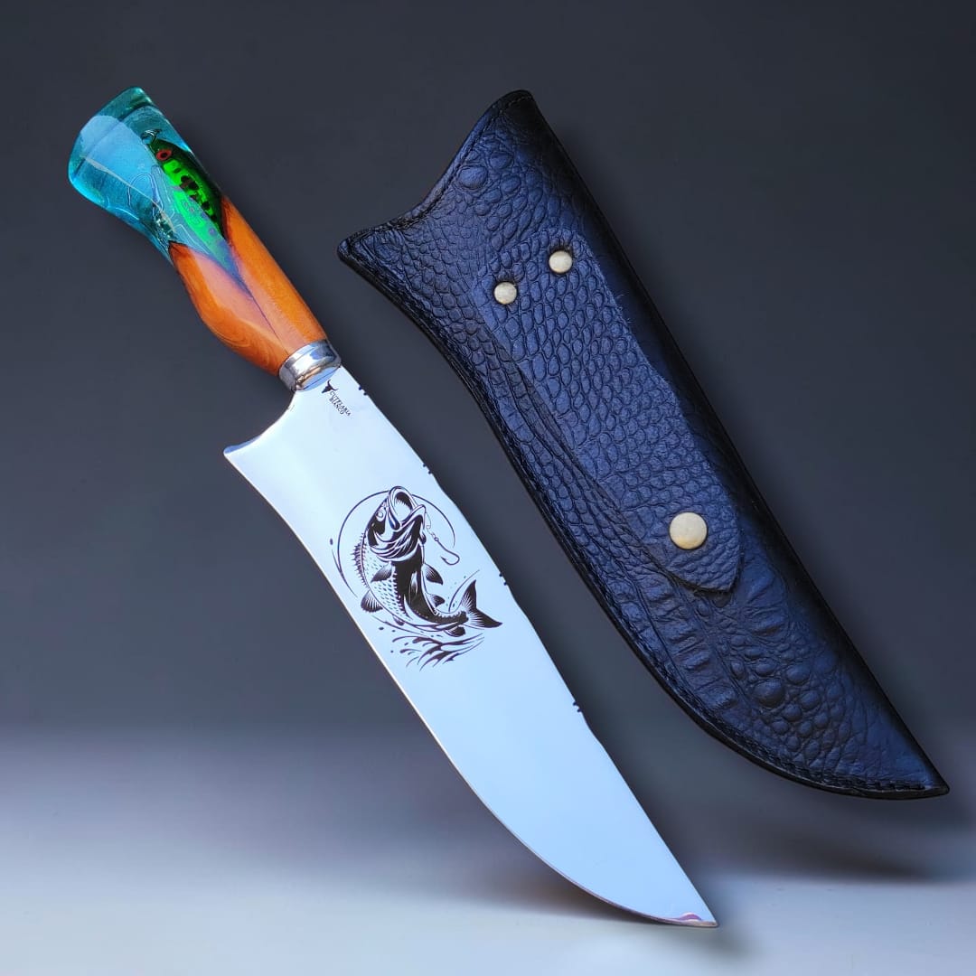 Faca Artesanal Pescador Premium - Serie SUPER LUXO
