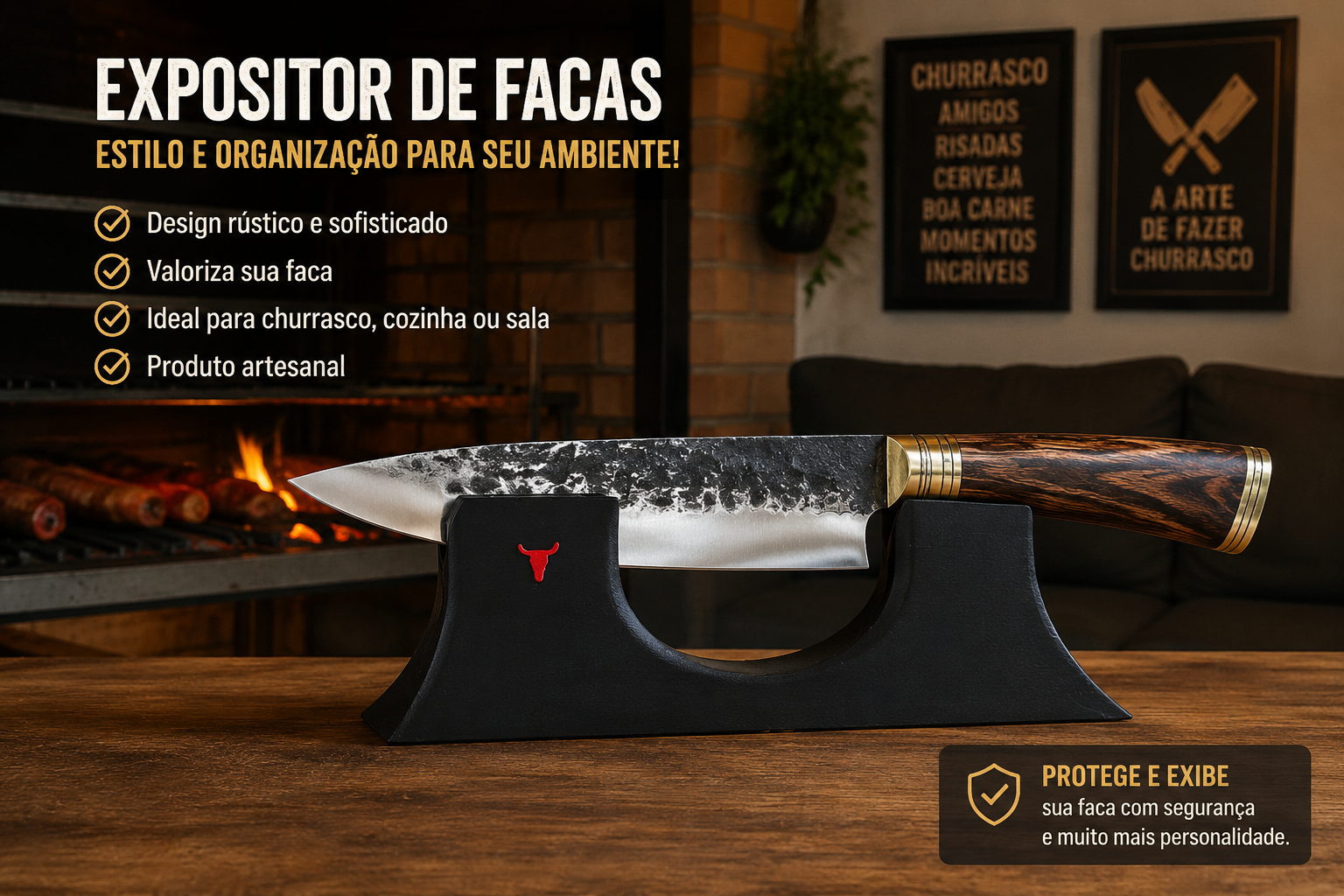Expositor para Facas luxo