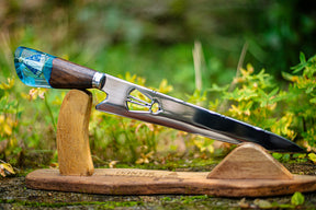 Faca Artesanal Personalizada p/ Churraso Padroeira 10” – Edição Especial Colecionador