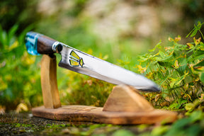 Faca Artesanal Personalizada p/ Churraso Padroeira 10” – Edição Especial Colecionador