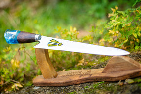 Faca Artesanal Personalizada p/ Churraso Padroeira 10” – Edição Especial Colecionador