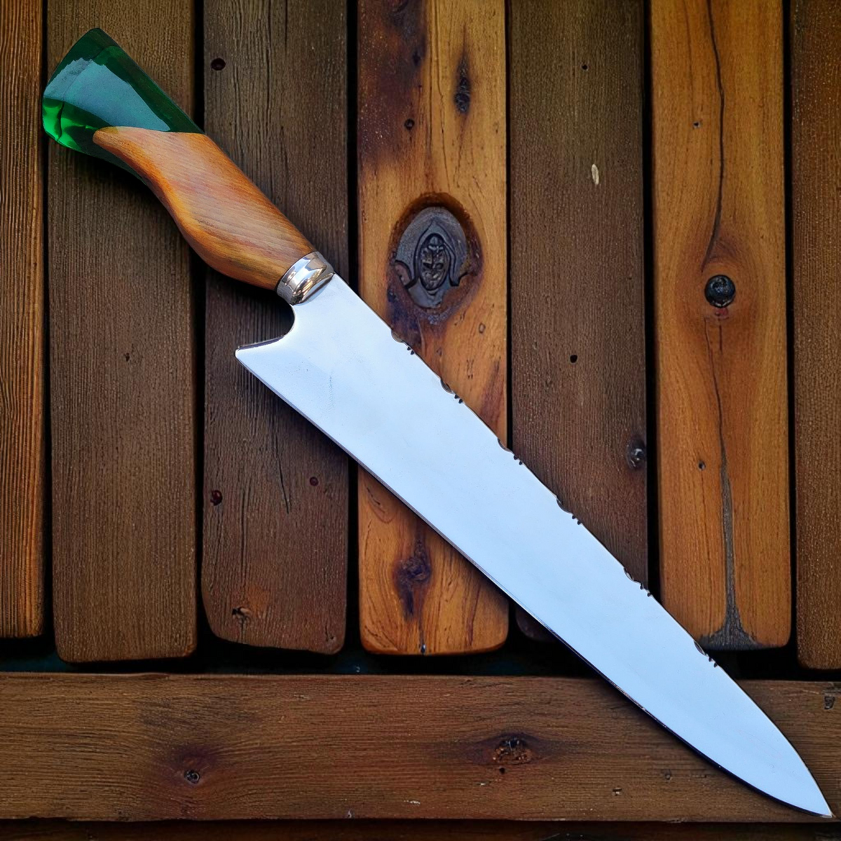 Faca artesanal para churrasco - Coleção Chama Eterna