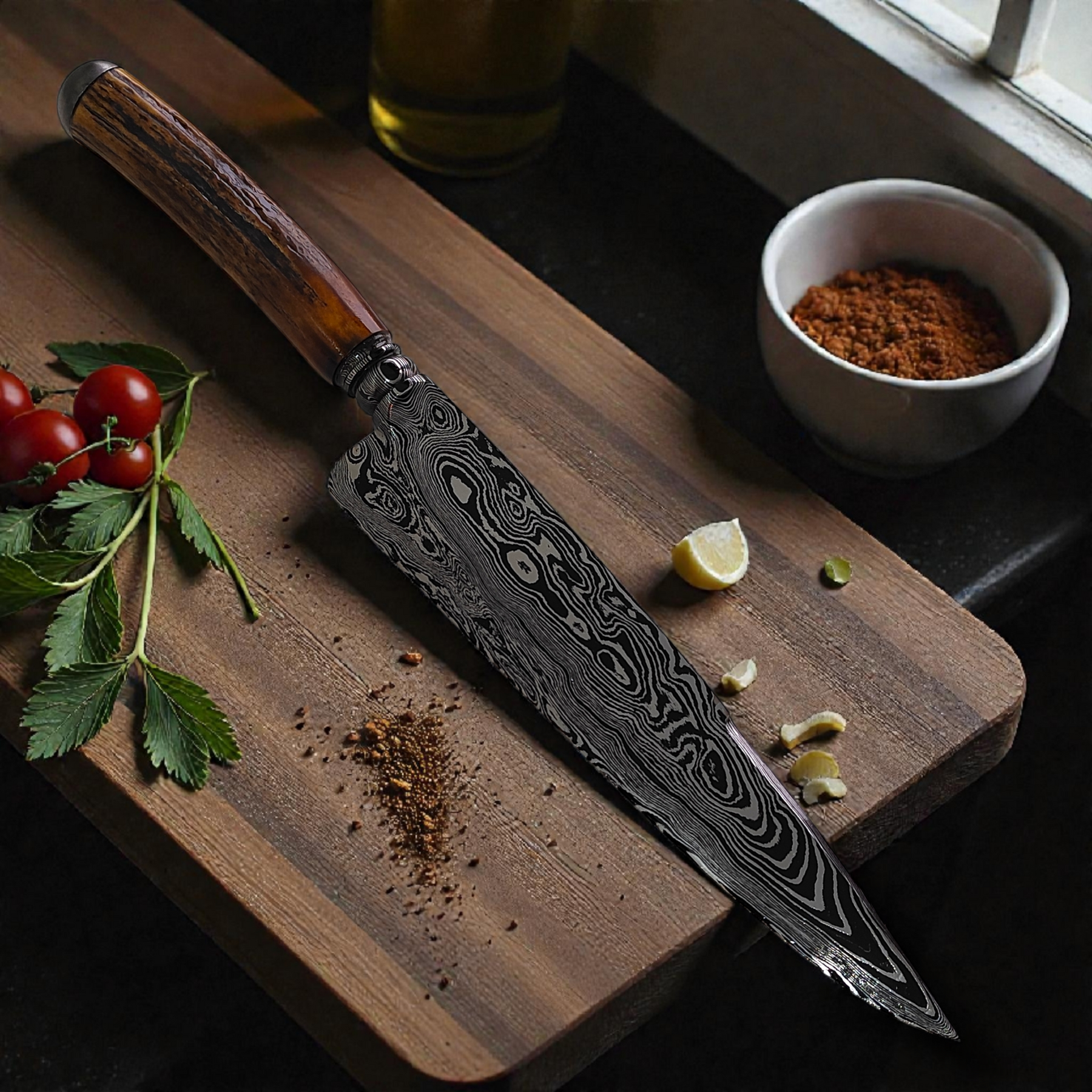 Aço Damasco – Edição Colecionador – Padrão Aleatório – 9 Lâmina