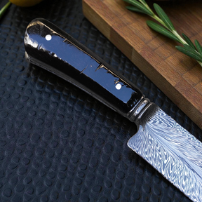 Edição Exclusiva para Colecionadores Modelo PLUME — Obra de Arte em Aço Damasco