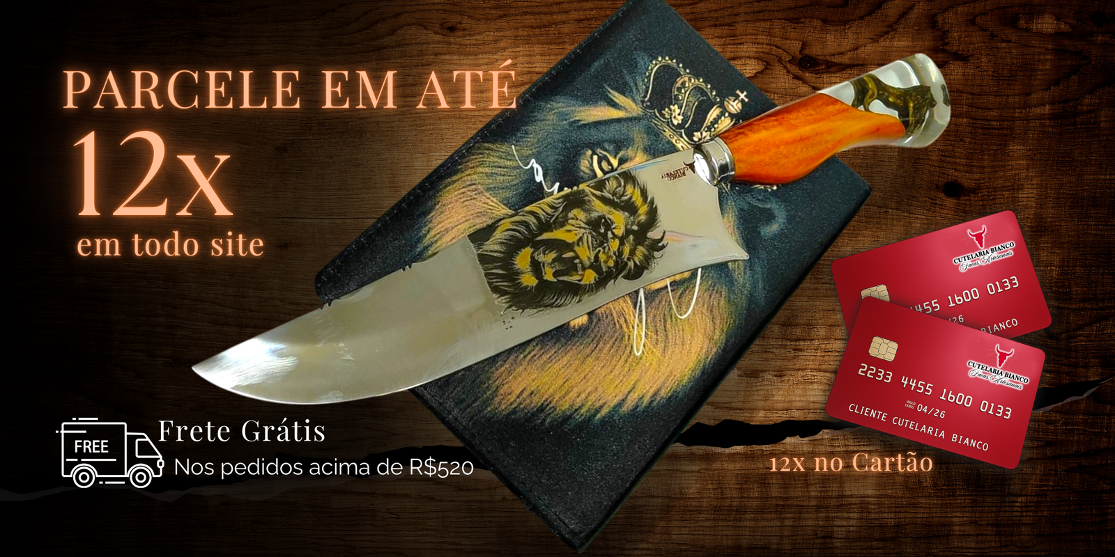 Parcele em até 12x em todo site