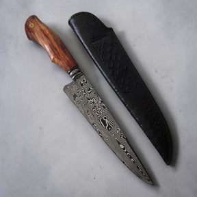 Aço Damasco – Edição Colecionador – Padrão Aleatório – 9" Lâmina