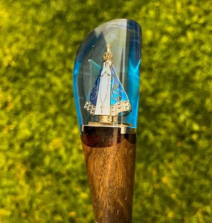Faca Artesanal Personalizada p/ Churraso Padroeira 10” – Edição Especial Colecionador
