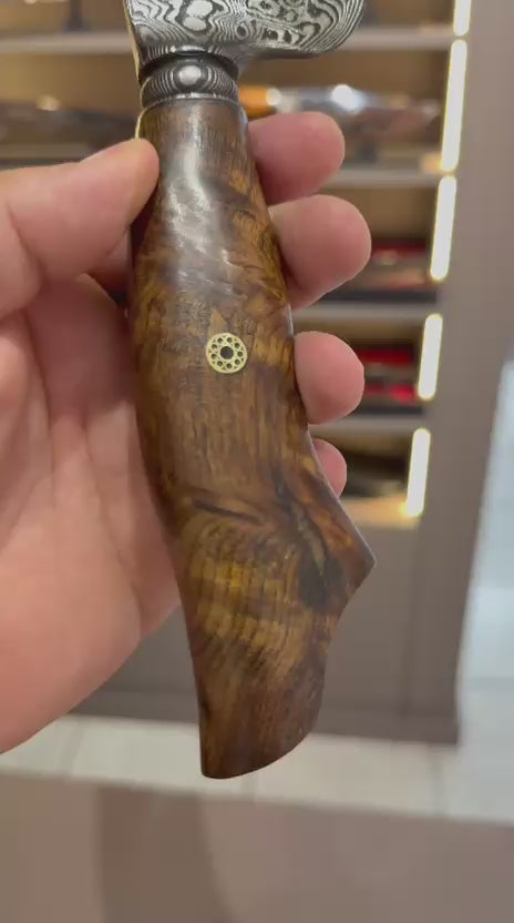 Aço Damasco – Edição Colecionador – Padrão Aleatório – 9" Lâmina