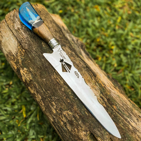 Faca Artesanal Personalizada p/ Churraso Padroeira 10” – Edição Especial Colecionador